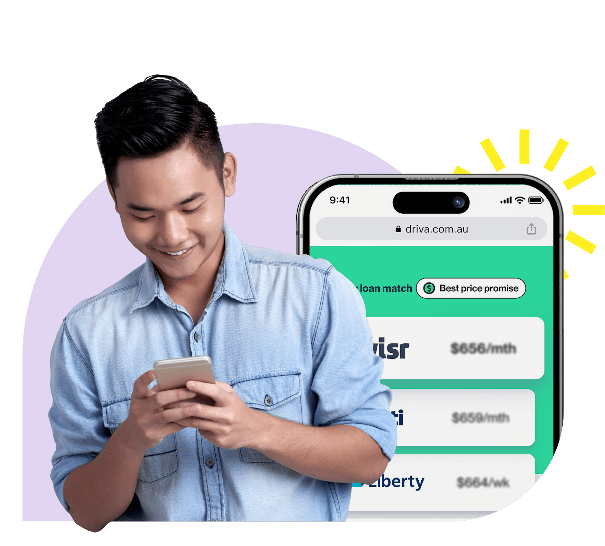 Personalised rates in under 3 minutes